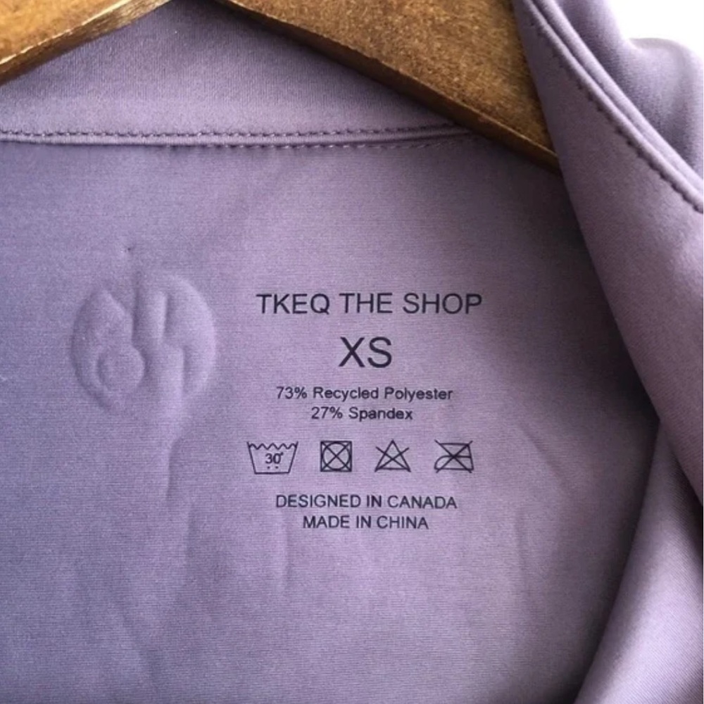 TKEQ Quinn Essential Horse Show Competition Stretchy Short Sleeve Shirt Purple - Picture 6 of 11